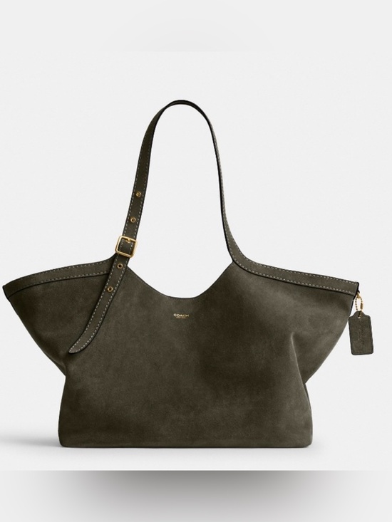 Coach Handbags - 🤍New Coach Gramercy Tote in Olive Green Suede